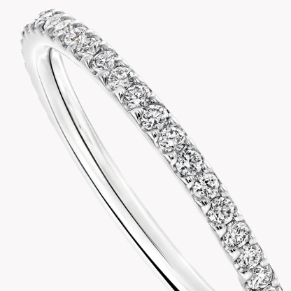 Castle Set Round Diamond Wedding Band